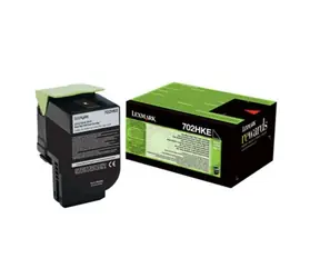 Lexmark 702HKE Korporátna vysokokapacitná tonerová kazeta čierna / 4.000 strán