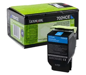 Lexmark 702HCE Korporátna vysokokapacitná tonerová kazeta modrá / 3.000 strán