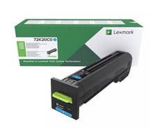Lexmark 72K20C0 Vratná tonerová kazeta modrá / pre Lexmark CS820 &amp; CX860 / 8.000 strán