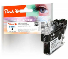 Peach alternatívna cartridge Brother LC-3211 čierna / pre DCP-J772 &amp; MFC-J890 / 11ml / new chip