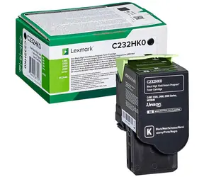 Lexmark C232HK0 HC originálny vratný toner čierna / pre C2525 &amp; C2425 &amp; C2535 &amp; MC 2325 &amp; MC 2425 &amp; MS2535 / 3.000 strán