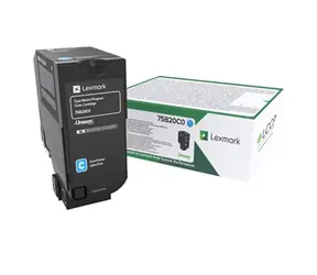 Lexmark 75B20C0 vratná tonerová kazeta modrá / pre Lexmark CS727de &amp; CX727de &amp; CS728de / 10.000 strán