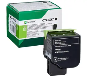 Lexmark C242XK0 Extra HC originálny vratný toner čierna / pre MC2640adwe &amp; C2535dw &amp; MC2535adwe / 6.000 strán