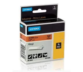 Dymo originálna páska do tlačiarne štítkov 12mm x 5.5m (oranžový podklad)