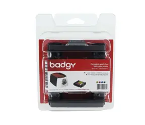 Evolis farbiaca páska (YMCKO) pre tlačiarne Badgy100 & Badgy200 - až 100 kariet