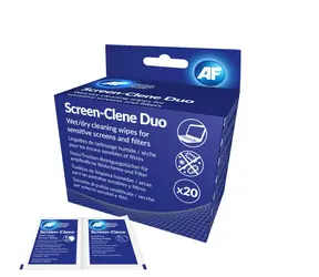 AF Screen-Clene Duo - Antistatické čistiace obrúsky na obrazovky suchý & mokrý / (20+20ks)