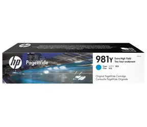 HP originální inkoustová náplň 981Y modrá
