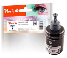 Peach T7741 alternatívny atrament pigmentová čierna / pre Epson L1455 & L605 & L655 & EcoTank ET-4550 & L1455 / 140 ml 