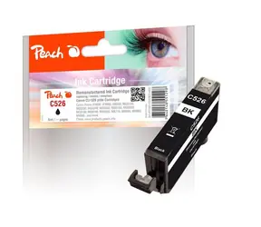 Peach CLI-526B alternatívny cartridge čierna / Pixma iP4850 / 1x9 ml