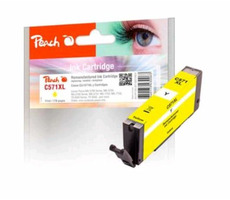 Peach CLI-571XL žltá / alternatívna cartridge / pre MG5750 / 11 ml