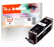 Peach PGI-570 XL čierna / alternatívny cartridge / pre MG5750 / 22 ml