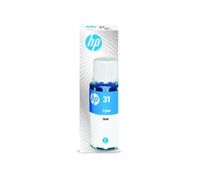 HP originální inkoust 31 modrá