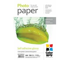 Colorway Fotopapier samolepiaci A4 (lesklý) - 115g/m2 50ks