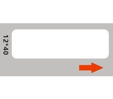 NIIMBOT štítky 12x40mm pre D11 a D110 biela / 160ks 