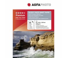 AGFAPHOTO Premium Photo Glossy Paper 240g A4 50ks / Fotopapier / lesklý