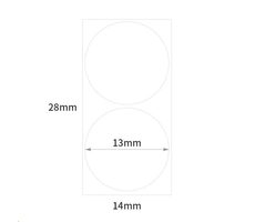 Niimbot R štítky 4x28mm pre D11 a D110 biela / 220ks 