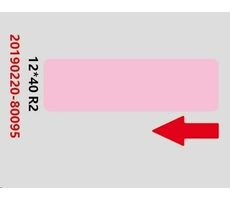 Niimbot štítky 12x40mm pre D11 a D110 ružová / 160ks 