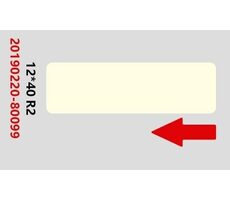 Niimbot štítky 12x40mm pre D11 a D110 svetlá-žltá / 160ks 