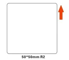 Niimbot štítky R 50x50mm pre B21 &amp; B21S &amp; B3S &amp; B1 biela / 150ks 