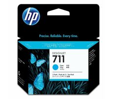 HP CZ134A originální cartridge 711 modrá 3-pack