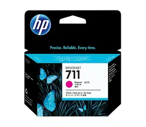 HP CZ135A originálny cartridge 711 fialová 3-pack / DesignJet T120 T520