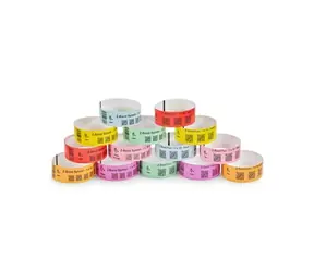 ZEBRA Wristband Pink 1x10in (25.4x254mm) / PP / DT / Z-Band Splash / Adhesive closure / 350/roll / 6/box 