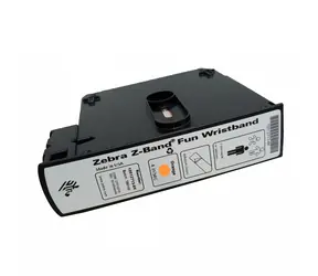 ZEBRA Wristband Orange 1x10in (25.4x254mm) / PP / DT / Z-Band Fun / Adhesive closure / 350/roll / 6/box 