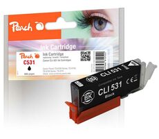 Peach C530/531 alternatívna atramentová kazeta foto čierna / pre Pixma TS 8700 &amp; Pixma TS 8750