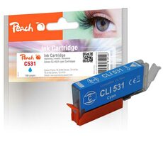 Peach C530/531 alternatívna atramentová kazeta modrá / pre Pixma TS 8700 &amp; Pixma TS 8750