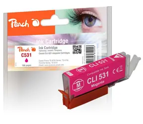 Peach C530/531 alternatívna atramentová kazeta fialová / pre Pixma TS 8700 &amp; Pixma TS 8750