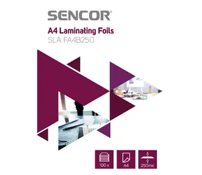 Sencor SLA FA4B250 Laminovacia fólia A4/250mic (100ks)