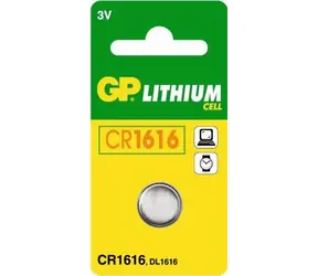GP CR1616, gombíková lítiová batéria kompatibilná s CR1616