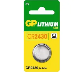 GP CR2430, gombíková lítiová batéria kompatibilná s CR2430
