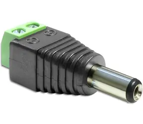 DeLock adaptér DC 2.1 x 5.5 mm samec > svorkovnica 2 piny