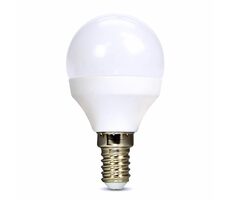 Solight WZ417 LED žiarovka 6W / miniglobe / E14 / 4000K / 510lm / biele