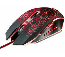 Trust GXT 105 čierna / Herná myš / 2400DPI / 6 tlačidiel / 1.8m