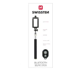 SWISSTEN Bluetooth Selfie Stick čierna
