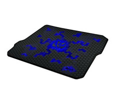 C-TECH ANTHEA CYBER BLUE / Herná podložka pod myš / 320x270x4mm / obšité okraje