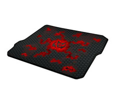 C-TECH ANTHEA CYBER RED / Herná podložka pod myš / 320x270x4mm / obšité okraje