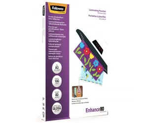 Fellowes A3 80 mic samolepiaca / Laminovacia fólia / 100ks / lesklá