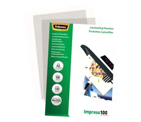 Fellowes A3 100 mic / Laminovacia fólia / 100ks / lesklá