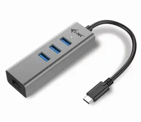 i-tec USB-C Metal HUB 3 Port + Gigabit Ethernet Adapter