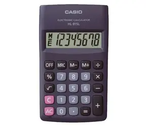 CASIO HL 815L BK čierna / vrecková kalkulačka / osemmiestna