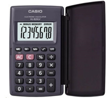CASIO HL 820LV BK čierna / vrecková kalkulačka / osemmiestna