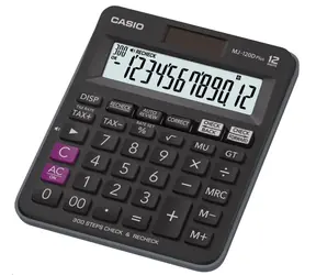CASIO MJ 120 D Plus čierna / stolná kalkulačka / dvanásťmiestna