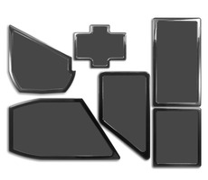 DEMCiflex magnetický prachový filter (DF0476) čierny / pre PC skriňa NZXT Phantom 530