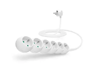 Connect IT predlžovací kábel 230V 6 zásuviek 3 m bez vypínača biela