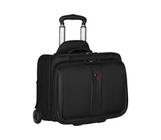 Wenger Patriot dvojitá business taška s kolieskami na notebook 17" čierna