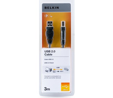 Belkin USB 2.0 kábel AB prepojovací 3m / rad štandard