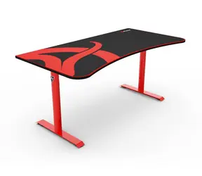 AROZZI ARENA Gaming Desk herný stôl čiernočervený / D: 160cm / Š: 71-82cm / V: 71-81cm